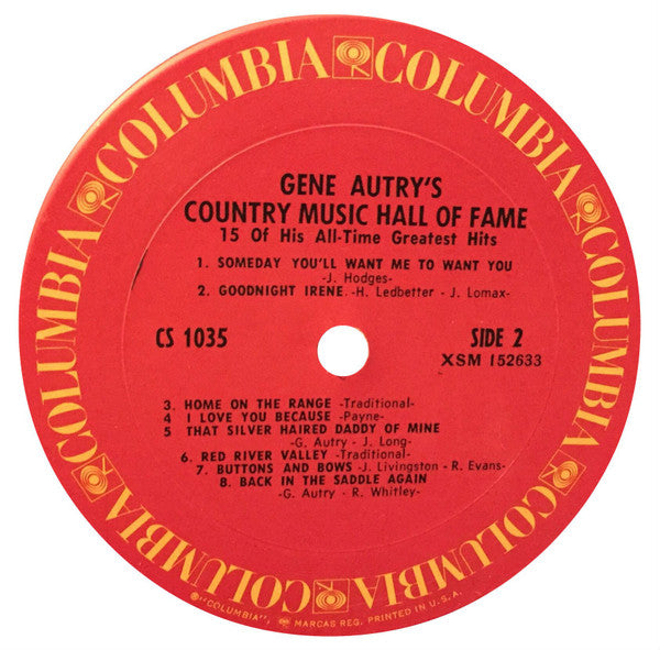 Gene Autry's Country Music Hall Of Fame Album