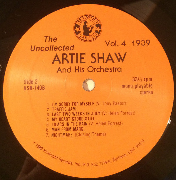 The Uncollected Artie Shaw, Vol. 4, 1939