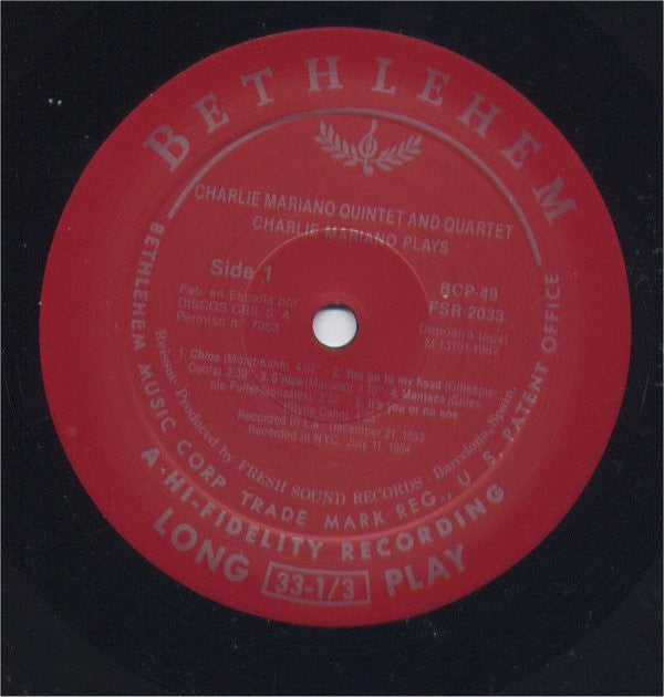 Charlie Mariano Plays