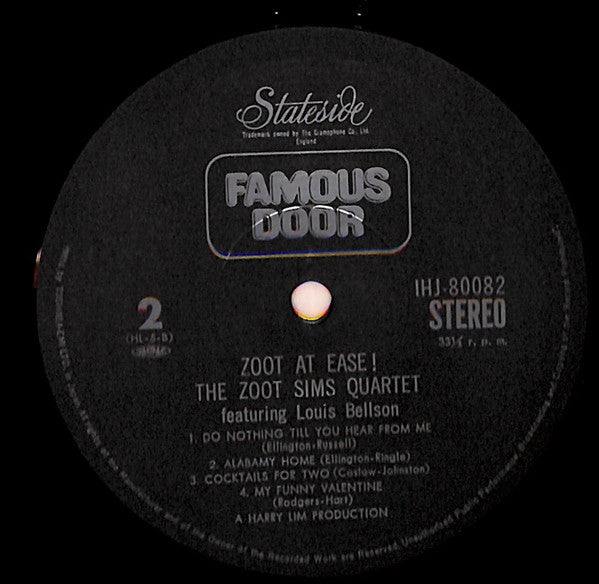Zoot At Ease