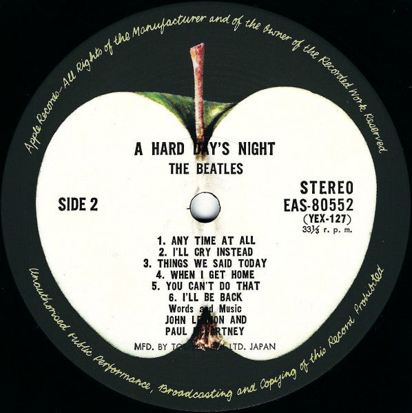 A Hard Day's Night = ビートルズがやって来る ヤア! ヤア! ヤア!