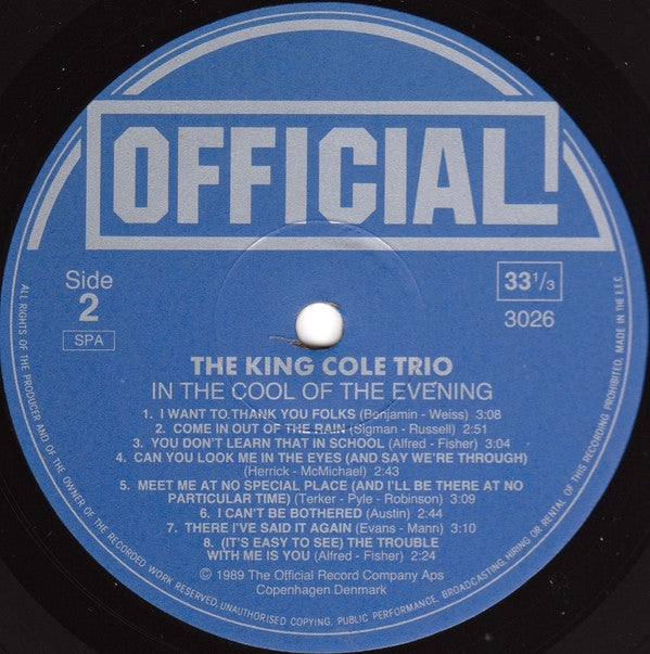 In The Cool Of The Evening