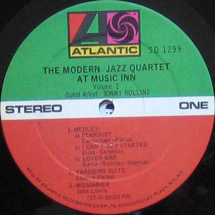 The Modern Jazz Quartet At Music Inn — Volume 2