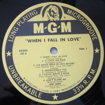 When I Fall In Love