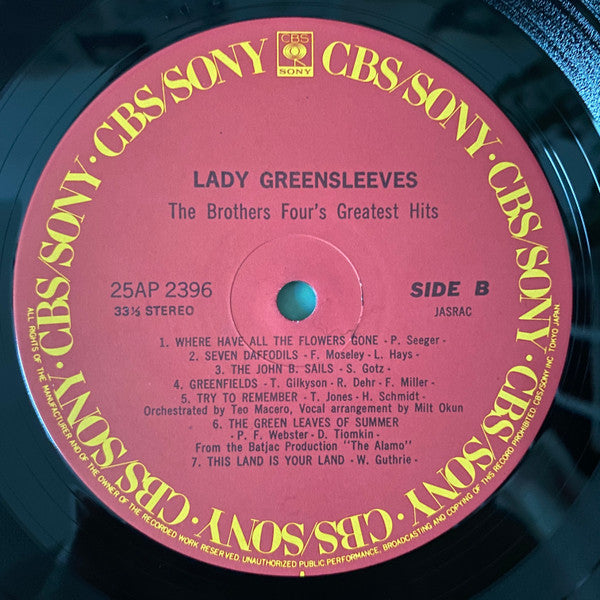 Lady Greensleeves - The Brothers Four's Greatest Hits
