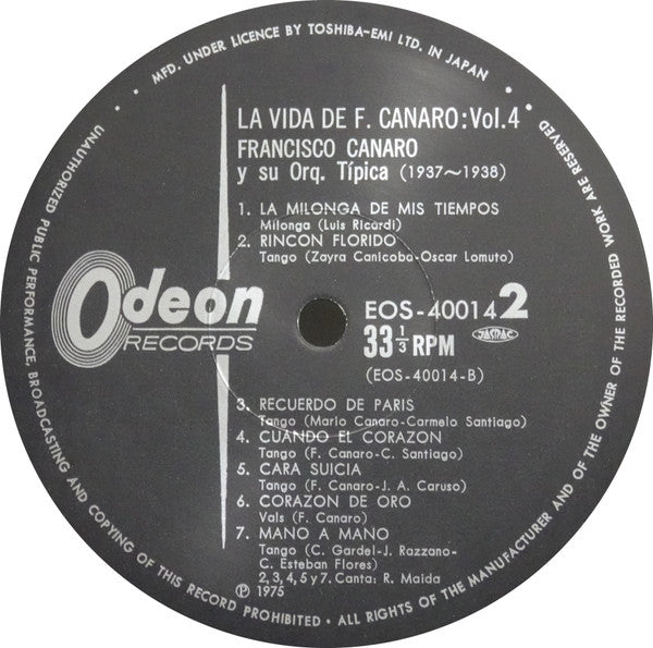 La Vida De F. Canaro Vol. 4 (1937-1938)