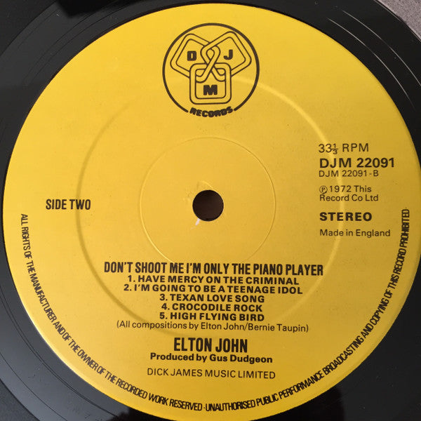 Don't Shoot Me I'm Only The Piano Player