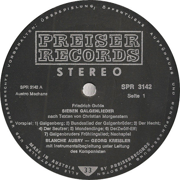 Sieben Galgenlieder