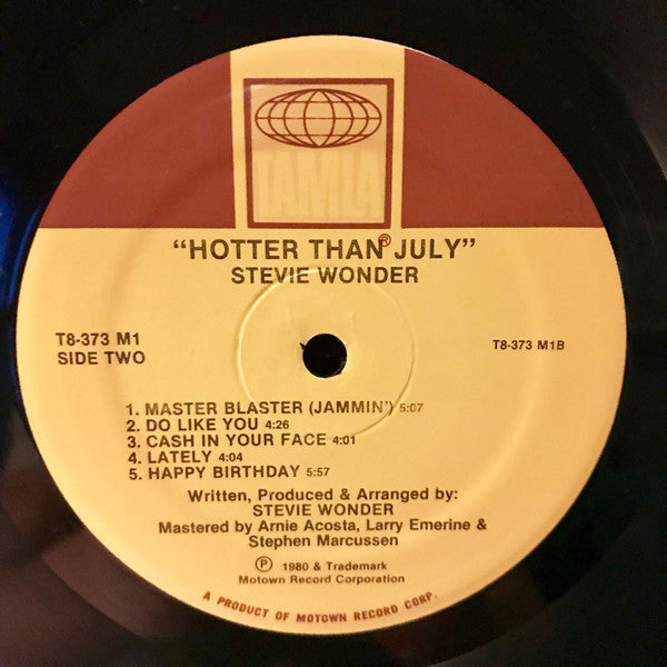 Hotter Than July