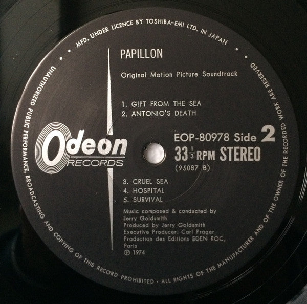 Papillon (Bande Sonore Originale Du Film = Original Motion Picture Soundtrack)