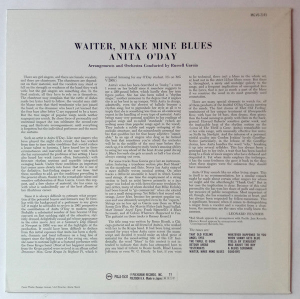 Waiter, Make Mine Blues