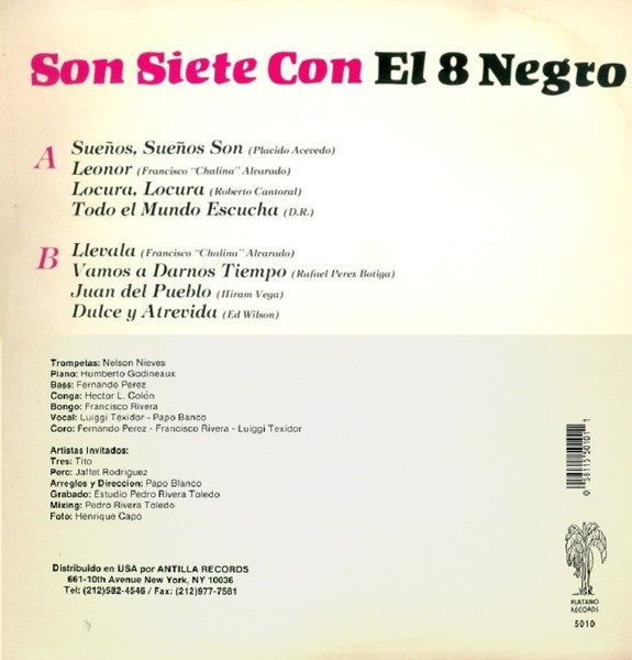 Master Release: Si Te Gusta La Salsa by Son Siete Con El 8 Negro