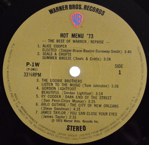 Hot Menu '73 -The Best Of Warner/Reprise/Atlantic