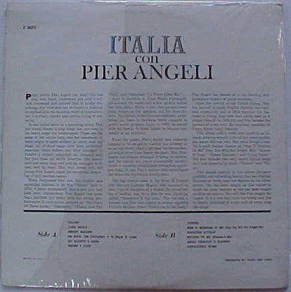 Italia Con Pier Angeli