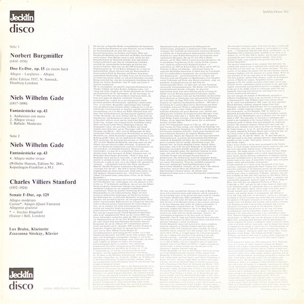 Release: Unknown Release-Vinyl-Switzerland-None-Jecklin-Disco 562, Disco 562-9310021