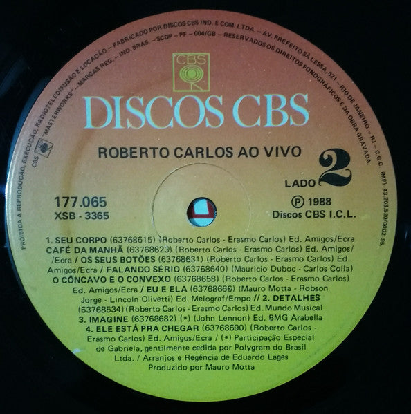 Roberto Carlos Ao Vivo