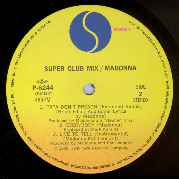 True Blue (Super Club Mix) = スーパー・クラブ・ミックス