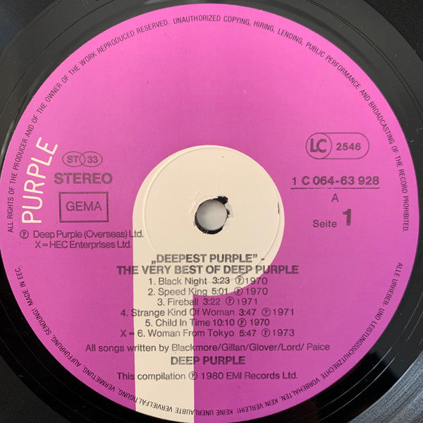 Deepest Purple : The Very Best Of Deep Purple