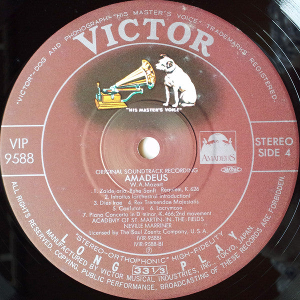 Amadeus The Original Soundtrack Recording