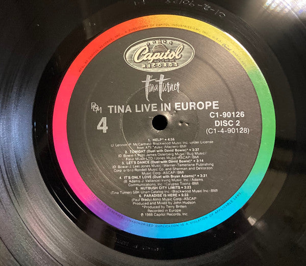 Tina Live In Europe