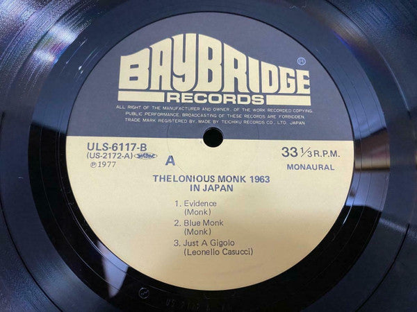 Thelonious Monk 1963 In Japan