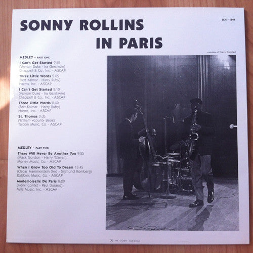Sonny Rollins In Paris