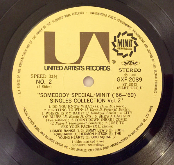 Minit '66-'69 Singles Collection Vol. 2 Somebody Special