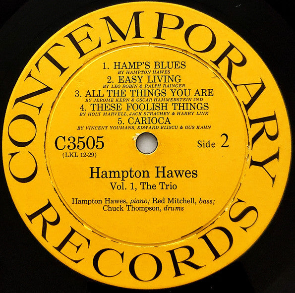 Hampton Hawes Vol. 1: The Trio