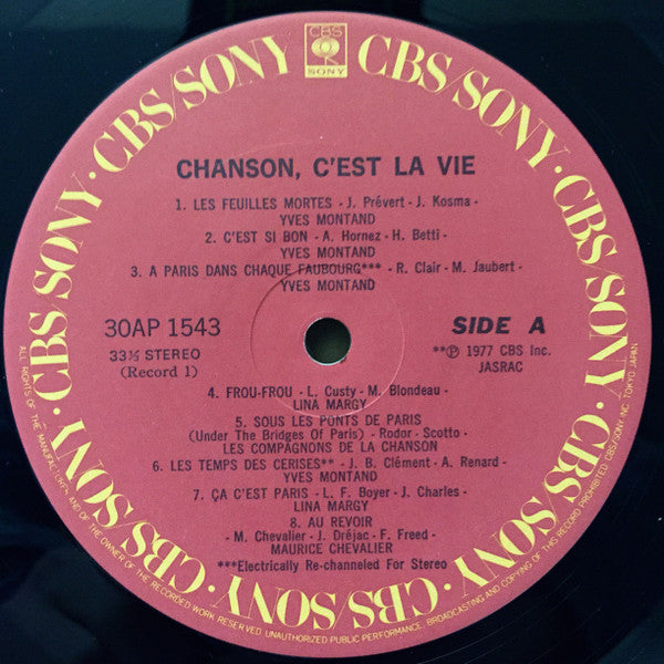 Chanson, C'est La Vie