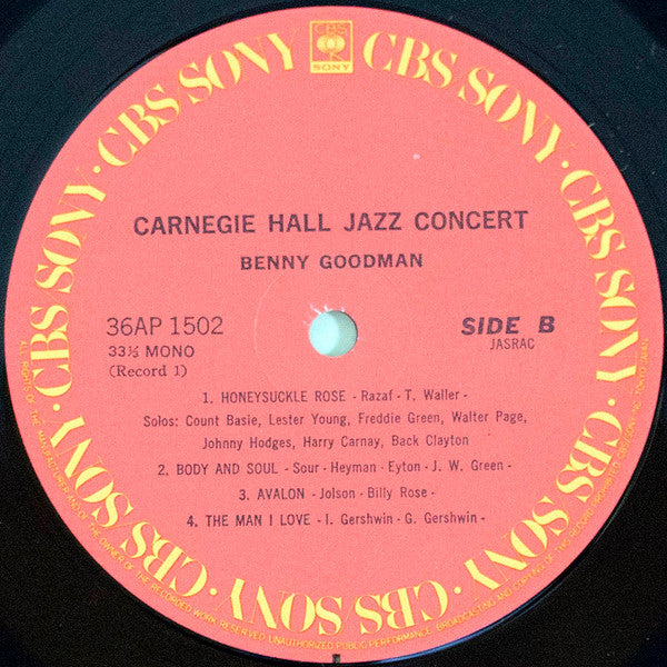 The Famous 1938 Carnegie Hall Jazz Concert