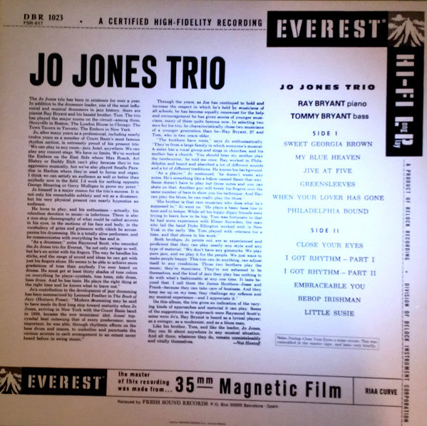Jo Jones Trio