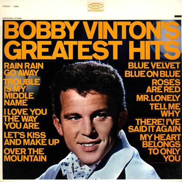 Release: Bobby Vinton's Greatest Hits-Vinyl-US-None-PE 26098, 26098, BN 26098-3521839