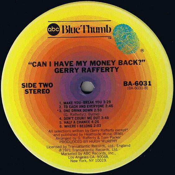 Can I Have My Money Back?
