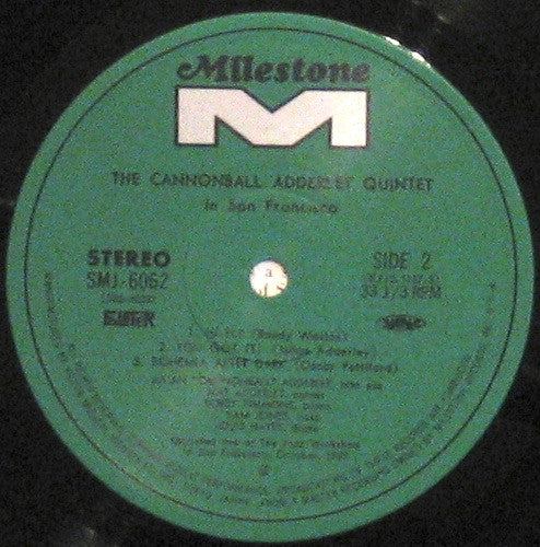 The Cannonball Adderley Quintet in San Francisco