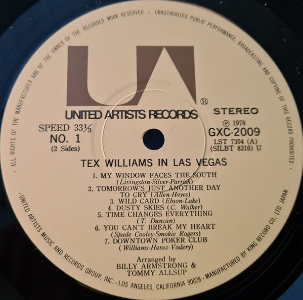 Tex Williams In Las Vegas