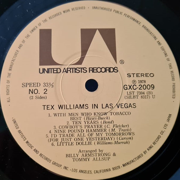 Tex Williams In Las Vegas