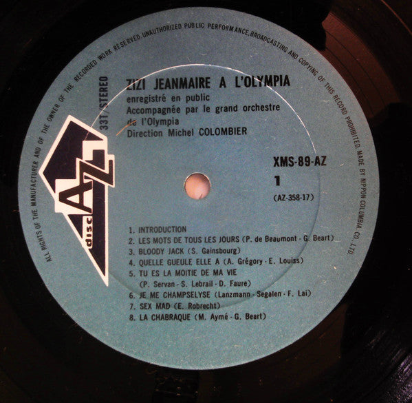Zizi Jeanmaire A L'Olympia