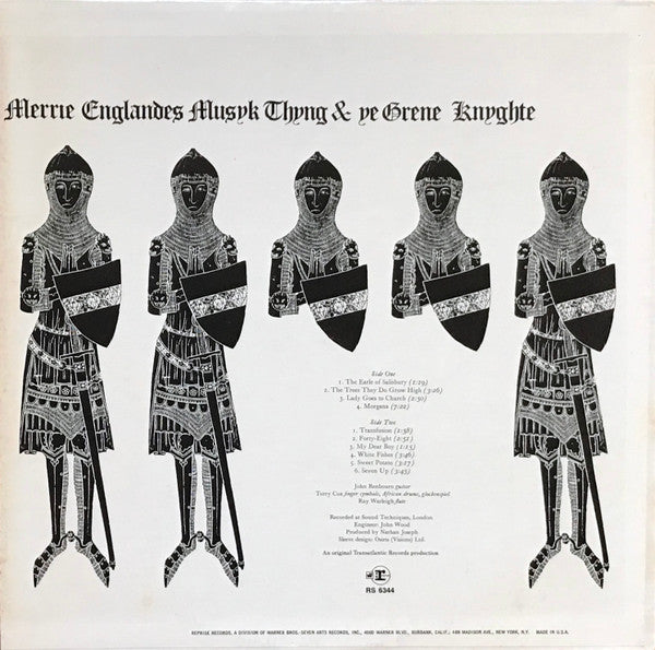 Release: Sir John Alot Of Merrie Englandes Musyk Thyng & Ye Grene Knyghte-Vinyl-US-None-RS 6344-13862810