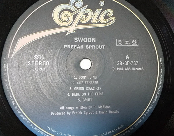 Release: Swoon-Vinyl-Japan-1986-28·3P-737-18901441