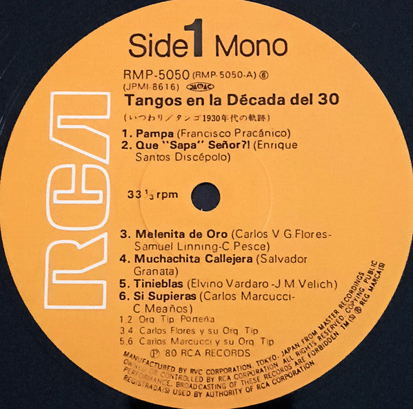 Tangos En La Década Del 30