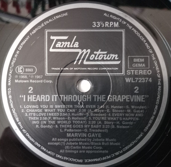 I Heard It Through The Grapevine!