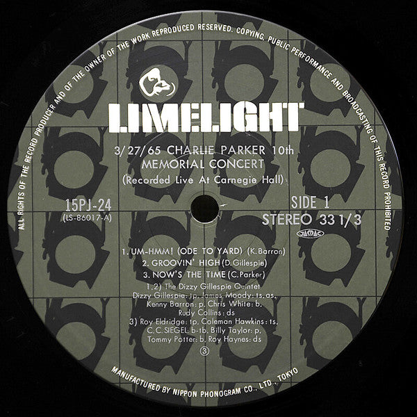 3/27/65 Charlie Parker 10th Memorial Concert (Recorded Live At Carnegie Hall)