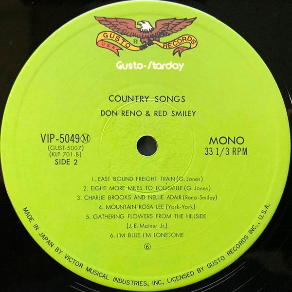 Country Songs (Their Vocal And Instrumental Favorites)