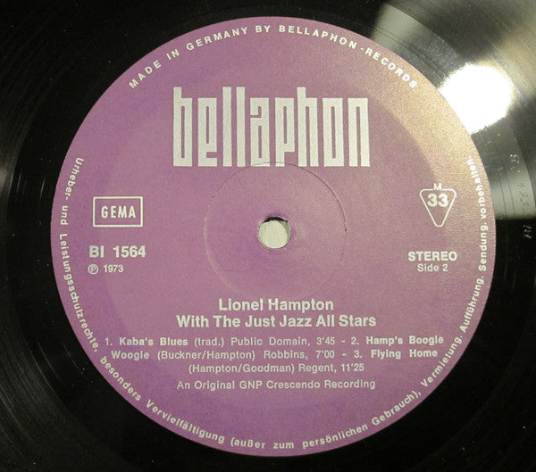 Lionel Hampton And The Just Jazz All Stars