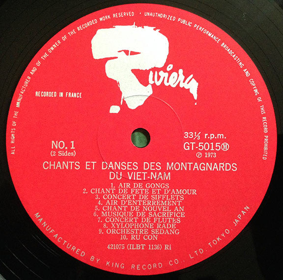 Chants Et Danses Des Montagnards Du Viet-Nam