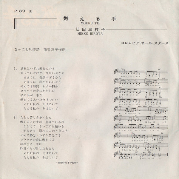 燃える手