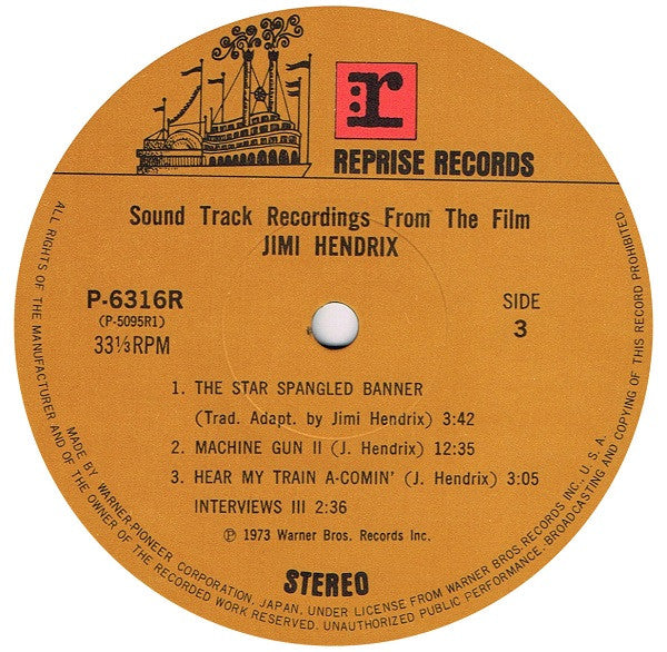 Sound Track Recordings From The Film "Jimi Hendrix"