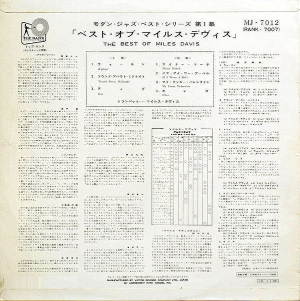 Release: Unknown Release-Vinyl-Japan-1961-MJ-7012-6930430