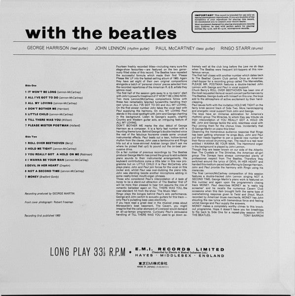 With The Beatles = ウィズ・ザ・ビートルズ(これがビートルズ Vol. 2)