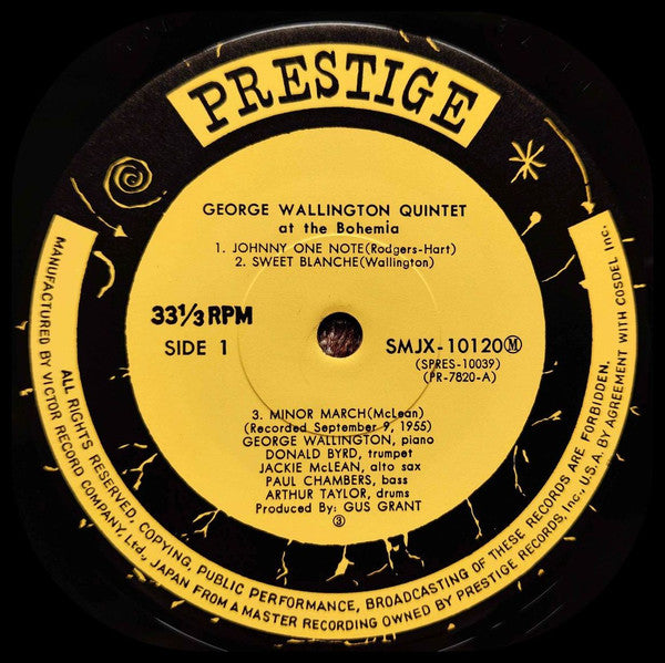 George Wallington Quintet At The Bohemia